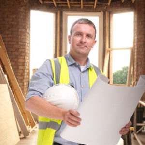 code enforcement official on location at a home renovation